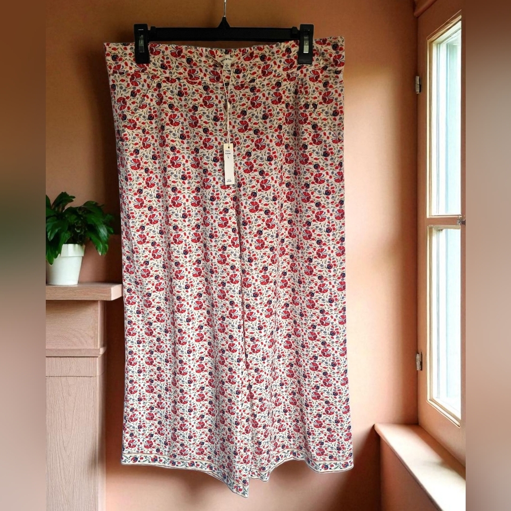🆕️ Max Sudio Floral Wide Leg Palazzo Pants Size L